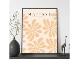 NACNIC Coleção Poster Matisse Fauvismo 67 Ilustrações Na Exposição De Estilo De Coloração Para Decoração Interior A3 Com Estrutura De Cor De Madeira