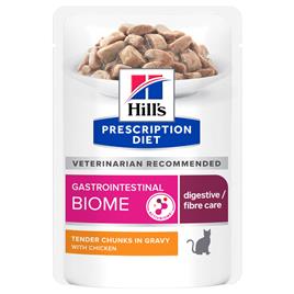 Hill's Prescription Diet Gastrointestinal Biome frango saquetas para gato - 12 x 85 g