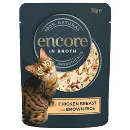 Encore em saquetas 48 x 70 g comida húmida para gatos - Pack económico - Frango e arroz integral