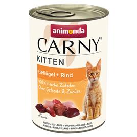 Animonda Carny Kitten 12 x 400 g  - Aves e vaca