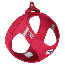 Peitoral Curli Vest Clasp Air-Mesh vermelho para cães - Tam. L: 49,1 - 55,4 cm de peito