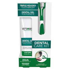 Vet's Best® Conjunto de higiene dentária para cães - Escova e pasta de dentes