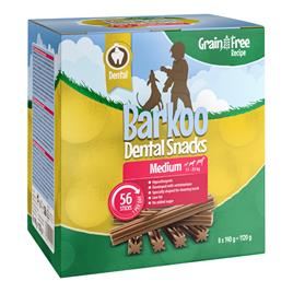 Barkoo Dental Snacks para cães - SEM CEREAIS - Pack económico - Cães de porte médio (56 uds. - 1,12 kg)