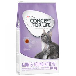 Concept for Life Mum & Young Kittens - 10 kg - Receita melhorada