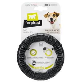 FERPLAST argola de brincar preta para cães  - S: 12 x 2,4 cm (Diám x Al)