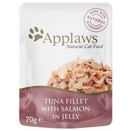 Applaws Cat Pouch em gelatina para gatos 32 x 70 g - Atum com salmão