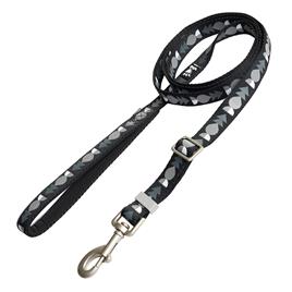 Trela ajustável Hurtta Bare carbono para cães - 120-180 cm, 20 mm (L x C)