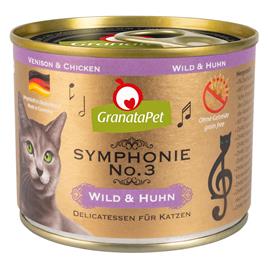 GranataPet Symphonie 12 x 200 g - Pack económico - Veado e frango