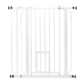 Barreira Carlson Pet Gate extra-alta com gateira - A 91,44 cm x L 73,66 cm - 92,71 cm