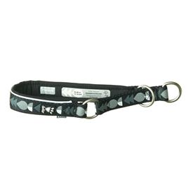 Coleira antipuxões Hurtta Bare carbono para cães - 37-42 cm contorno do pescoço, 35 mm de largura