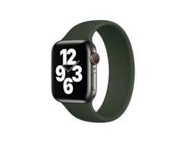 Bracelete GIFT4ME Silicone Solo para Apple Watch Se 2022 40mm para pulso 164-177mm Verde Escuro