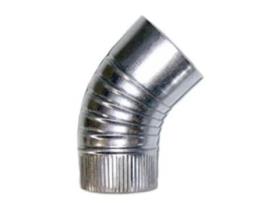 Codo 45g estufa galvan. 110mm.