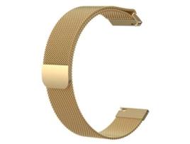 Bracelete PHONECARE Milanese Com Fecho Magnetico para TicWatch Pro 3 Ultra - Dourado