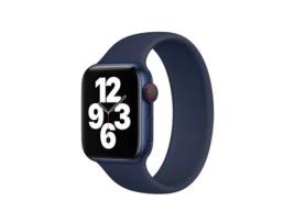 Bracelete GIFT4ME Silicone Solo para Apple Watch Series 8 45mm para pulso 150-164mm Azul Escuro