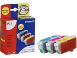 Tinteiro PELIKAN P21 Ciano, Magenta, Amarelo