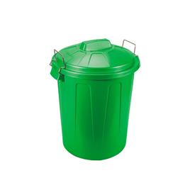 Balde Lixo Asas Metal Verde 70L 64X50X47CM