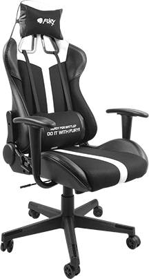 Fury Avenger XL Gaming Chair - Preto/Branco...