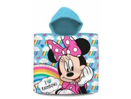 Poncho de toalha de algodão Minnie Disney