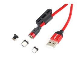 Cabo USB  Magnético Combo 3Em1 2.0A 100cm