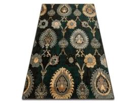 Tapete de Lã DYWANY LUSZCZOW Polonia Olivo Ornamento Patyna Verde
