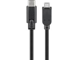 Hl Hl0554750 Cabo Usb 3 M Usb 2.0 Micro-Usb B Usb C Preto