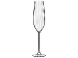 Flute Optic Bohemia Vidro Cristal 26cl