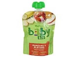 Saqueta Fruta Auchan Baby Bio Maçã E Banana 100g