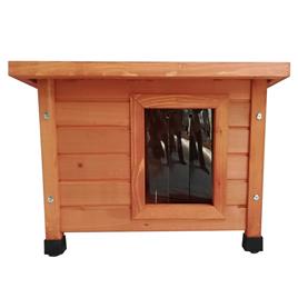 @Pet @Pet @Pet Casa p/ gatos de exterior XL 68,5x54x51,5cm madeira castanho