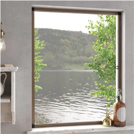 vidaXL Tela anti-insetos para janela 100x120 cm castanho