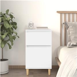 vidaXL Mesa de cabeceira 40x35x70 cm branco