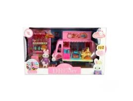 Fast Food Car com Mini Bunny Figura