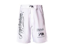 Calções Unissexo de MMA FIGHTNATURE (XL - Branco)