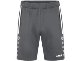 Calções JAKO (Criança Unissexo - Cinzento - 11/12 Anos)
