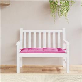 vidaXL Almofadão para banco 100x50x7 cm tecido rosa