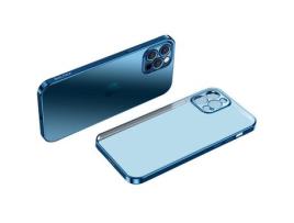 Capa TPU SULADA galvanizado, azul à prova de choque para iPhone 13 Pro Max 6.7