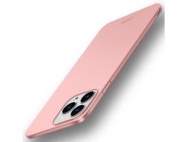 Capa TPU MOFI acabamento fosco em ouro rosa para iPhone 13 Pro Max 6.7