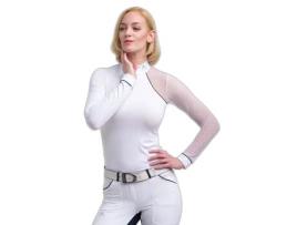 Polo de Manga Comprida para Mulher de Equitação CAVALLIERA (XS - Multicor)