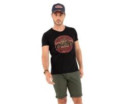 T-shirt para Moto VON DUTCH (Homem - Preto - S)