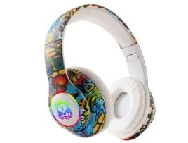 Auriculares JUNIORCARE Sem Fio Flash Light Crianças Ear Headphones com MicroAuriculares Bluetooth
