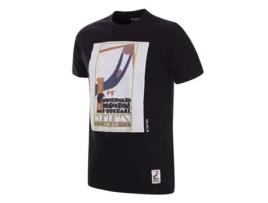 T-shirt Unissexo de Futebol COPA FOOTBALL (L - Algodão - Preto)