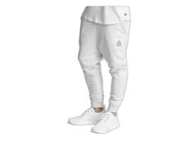 Calças de Fato de Treino Unissexo JUST RHYSE (XL - Branco)