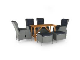 Conjunto de Refeição com 7 Peças (140 x 70 x 73,5 - Cinzento)