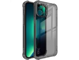 Capa TPU IMAK cantos reforçados, preto transparente flexível à prova de choque para iPhone 13 Pro 6.1