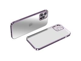 Capa TPU SULADA galvanizado, roxo à prova de choque para iPhone 13 Pro Max 6.7