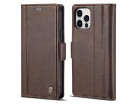 Capa PU + TPU LC.IMEEKE à prova de choque com suporte para café para iPhone 13 Pro Max 6.7