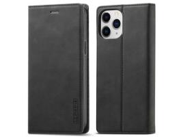 Capa PU + TPU LC.IMEEKE à prova de choque com suporte preto para iPhone 13 Pro 6.1