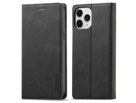 Capa PU + TPU LC.IMEEKE autoabsorvente com fundo preto para iPhone 13 Pro Max 6.7