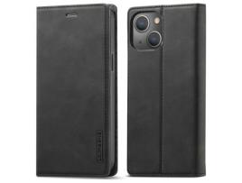 Capa PU + TPU LC.IMEEKE Preto para iPhone 13 mini 5.4