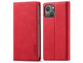 Capa PU + TPU LC.IMEEKE vermelho para iPhone 13 mini 5.4