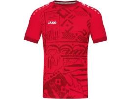 T-shirt para Futebol JAKO (Unissexo - Vermelho - S)